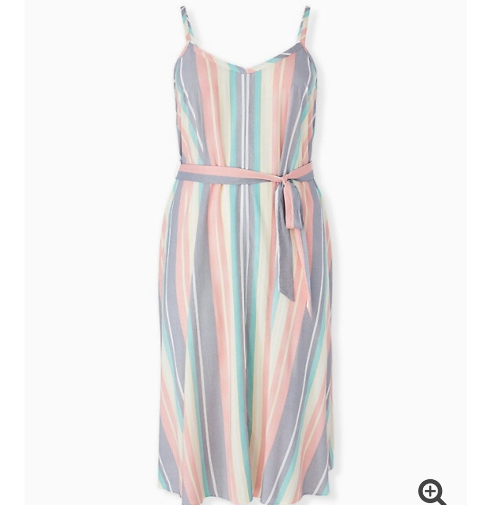 Torrid Sz 2 Striped Dress NWT